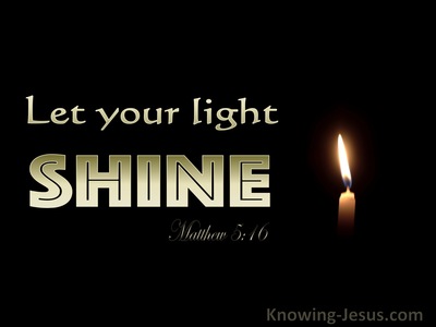 Matthew 5:16 Let Your Light Shine Before Men (gold)